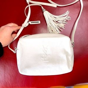 White ysl crossbody bag